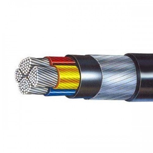 KEI Aluminium 400 Sqmm Un-Armoured 3.5 Core Cable, A2XY